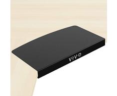 VIVO DESK-AC07S - Plataforma de Conector de Escritorio de Esquina de 17 Pulgadas para Montar bandejas de Teclado Debajo del Escritorio en Estaciones de Trabajo en Forma de L, Color Negro