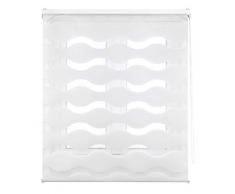 Blindecor Mediterráneo Estor Enrollable Doble Tejido, Noche y Día Ondulado de Alta Calidad Color Crema, 120X180cm