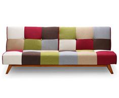 Menzzo Yazu - Sofá Convertible, Tela, Multicolor, Talla única