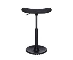 Topstar Sitness H2 Giratorio, Taburete de Oficina, Ayuda para levantarse, Funda de Tela de poliéster, Negro, Talla única