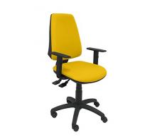 Piqueras y Crespo Elche Silla de Oficina, Tela, Amarillo, 109x46x46 cm