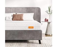 Sweetnight - Colchón Viscoelástico 160x200cm, Espumación Fría con Puntos Elásticos, Dureza 2 en 1 (H3 y H4), Funda Lavable con Cremallera y Reversible, Transpirable, 18 cm de alto (160 x 200 cm)