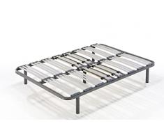 HOGAR24 Somier multiláminas con reguladores lumbares-120x200cm-PATAS 26CM (4 Patas Incluidas)