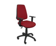 Piqueras y Crespo Elche Silla de Oficina, Tela, Granate, 109x46x46 cm