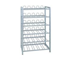 Haku Möbel botellero en aspecto aluminio, altura 90 cm