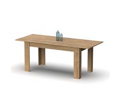 MUEBLES PITARCH Mesa Extensible, Roble Gold, 77x140x80 cm