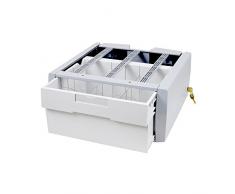 Ergotron StyleView - Cajón de Almacenamiento suplementario, Altura Individual, componente de Montaje (cajón Deslizante) para Carrito - con Cerradura - Gris, Blanco