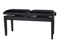 Gewa 130210 Banco para encimera Deluxe Double Negro Lu Scurocido, Madera, Normale