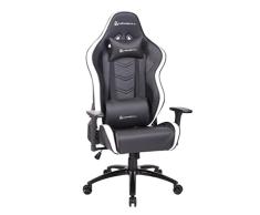 Newskill - Silla Gamer Kaidan, Altura Ajustable, Respaldo Reclinable 180º, Reposabrazos 3D Regulable, PU Transpirable + Carbón, Pistón Gas Clase 4, Hasta 150Kg, Cojín Lumbar y Cervical, Color Negro