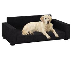 VCM 912155 Badino sofá para Perro poliéster Negro 10 x 120 x 70 cm