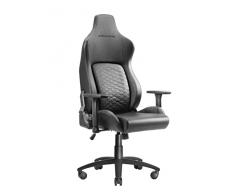 Mars Gaming MGC-ULTRA Negro, Silla Gaming Ergonómica, Respaldo Ergofit, Reposabrazos 3D, Soporte Lumbar + Cojín Cervical, Ruedas XL
