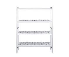 SARO Estantería de Aluminio con Parrillas de plástico, 373 x 532 mm.