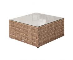 Mesa de centro cuadrada de jardín Mooréa Savana 72 x 72 x 36 cm