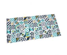 DRW Alfombra Rectangular de Vinilo Espuma y PVC con Cuadrado 120x60cm