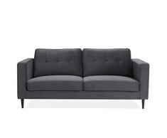Look Sofa Sapphire Sofas, Alloy Steel, Roma Navy, 3 Seater