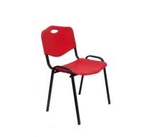 5 Star Silla confidente Apilable, PVC, Rojo, 40.00x53.50x81.00 cm, Poliuretano