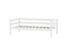 Hoppekids sólido Madera de Pino IDA 30 – 0006 – 32 – 07 M Infantil/Infantil/Infantil/Juvenil Cama, Madera, Blanco, 70 x 160 cm