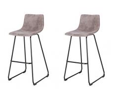 La Silla Española Bilbao Taburete, Telas, Beige, 89 cm (Alto) x 48,5 cm (Ancho) x 48,5 cm (Profundidad)