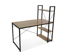 Mesa escritorio con estantería 3 baldas oma.