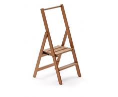 Arredamenti Italia Escalera 2 peldaños Kimora, Madera - Plegable - Color: Madera de Cerezo Ar-It il Cuore del Legno