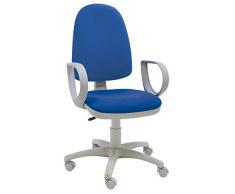 Silla Express Torino - Silla giratoria con brazos, 60 x 60 x 94 cm, color azul
