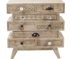 Kare Design Cómoda Puro Butterfly, marrón claro, 60x65x30 cm, madera, sala de estar