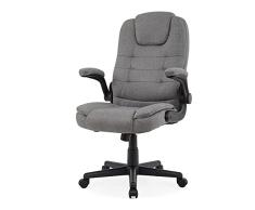 IntimaTe WM Heart Silla Escritorio Tela, Silla Oficina Ergonomica con Apoyabrazos Abatibles, Respaldo Alto y Cojín Engrosado, Sillon Oficina Juvenil para Escritorio y Ordenador, Gris