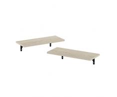 Furinno Estantes de exhibición flotantes de Pared Rossi, 18 Pulgadas, Pino metropolitano