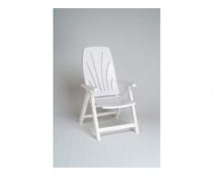 Garden of Life 8092 Tumbona, Resina, Blanco, 92x50x12 cm