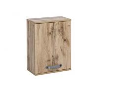 Schildmeyer Milan - Armario de Pared con Puerta amortiguada, aglomerado Recubierto de melamina, Metal y Madera, 20 x 40,3 x 54,5 cm