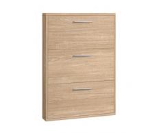Valentini Nettuno Zapatero 3 Niveles, Madera, Roble, 18 x 72 x 109 cm