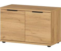 GERMANIA DIE MÖBELMACHER Banco Zapatero, Engineered Wood, Navarra-Roble NB, 75 x 48 x 37 cm
