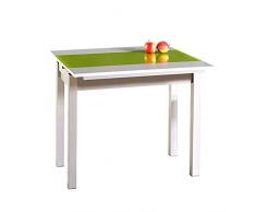 ASTIMESA Mesa de Cocina, Metal, Verde, 90x50cm