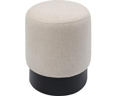 Kare Taburete de diseño Cereza, Color Crema, fácil de Limpiar, Altura del Asiento 44 cm