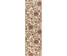 Universal Rugs Delphine Floral Camino de transición Accent Alfombra, Crema, 229 x 69 cm