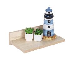 RICOO Estanteria Pared 30 x 8 x 19 cm Estante Flotante Roble marrón Sonoma WM057-ES Balda almacenaje