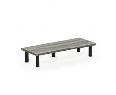 Furinno Soporte Elevador Para Monitor roble francés gris/negro