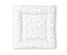 Bianconiglio Kids ® FLAFFI - Colchón cambiador para cambiador y superficies planas, 60 x 60 cm (electrodomésticos y muebles habitación y baño) (SALIX hoja, gris)