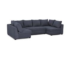 BUDWING Sofá Modular Gael, 4 plazas, en Tejido de poliéster, tamaño 304 cm (Ancho) x 141 (Fondo) cmx81 cm (Alto)