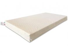Marcapiuma - Colchón para cuna 60x125 alto 10 cm - BAMBY - colchón para bebé de WaterFoam Transpirable - Recubrimiento desenfundable Antialérgico Antiácaros Antibacteriano - 100% Fabricado en Italia