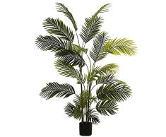 DRW Planta Artificial Palmera de Polietileno y Tela en Verde 190cm