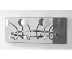 Haku Möbel Armario de Pared, Gris-Blanco (89763), 48 x 14 x 18 cm
