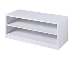 Julian Bowen - Mueble de TV (Tablero DM, tamaño Grande), Color Blanco