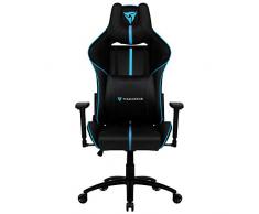 ThunderX3 BC5 - Silla gaming reclinable, cojín lumbar y cervical, AIR Tech, cian