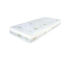 TED BED Ted Familie - Colchón (núcleo de Poliuretano perfilado, Funda Tejido Aloe Vera (100% PES), Capa de Espuma con Memoria, Fibras de poliéster, Red 3D, Tela no Tejida, 140/200 cm)