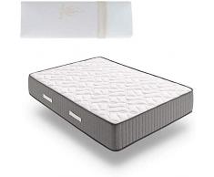 HOGAR24 ES -FR81-Colchón Viscoelástico 80 x 200 cm + Almohada Viscoelástica 100%. Alta Gama Núcleo Fresh Natur Alta Densidad Efecto Regenerador, Altura 30 cm