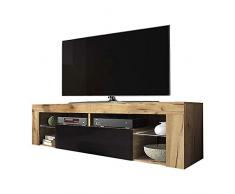 Selsey Hugo - Mueble de TV con Tapa de Madera Brillante