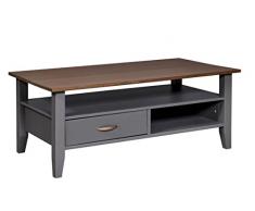 Inter Link Mesa de café, Revestimiento de aglomerado, Artisan Oble/Antracita, B/H/T 110x40x50 cm