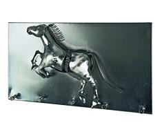 Haku Möbel Armario de Pared, 6 x 35 x H: 20 cm, níquel Negro