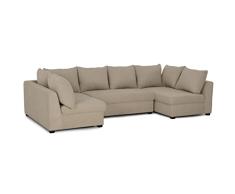 BUDWING Sofá Modular Gael, 4 plazas, en Tejido de poliéster, tamaño 304 cm (Ancho) x 141 (Fondo) cmx81 cm (Alto)